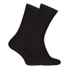 Nedeto 3PACK ponožky vysoké bambusové černé (3PBV01) - velikost L