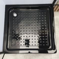 BPS-koupelny Čtvercová akrylátová sprchová vanička HYD-SSV-SXL02A 80x80 černá