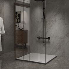 BPS-koupelny Čtvercová akrylátová sprchová vanička HYD-SSV-RIKO 80x80 šedá