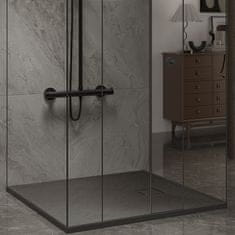 BPS-koupelny Čtvercová akrylátová sprchová vanička HYD-SSV-RIKO 80x80 černá
