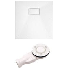 BPS-koupelny Čtvercová akrylátová sprchová vanička HYD-SSV-JUKO 80x80 bílá