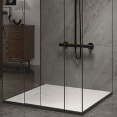 BPS-koupelny Čtvercová akrylátová sprchová vanička HYD-SSV-RIKO 90x90 bílá