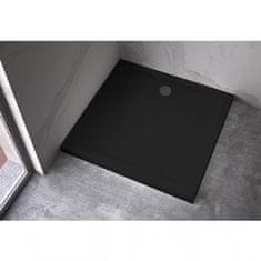 BPS-koupelny Čtvercová akrylátová sprchová vanička HYD-SSV-ST06A 100x100 černá