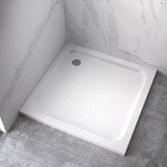 BPS-koupelny Čtvercová akrylátová sprchová vanička HYD-SSV-SILK 100x100 bílá