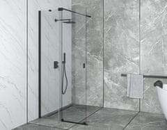 BPS-koupelny Sprchový kout Walk-In VAYO BLACK 90 (100, 110, 120, 130, 140), výška 200 cm VYB-100-200C