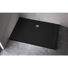 BPS-koupelny Obdélníková akrylátová sprchová vanička HYD-OSV-ST04D 130x90 černá