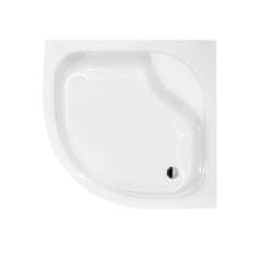 BPS-koupelny Čtvrtkruhová akrylátová sprchová vanička DIPER I HR 80x80 (90x90)