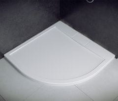 BPS-koupelny Čtvrtkruhová akrylátová sprchová vanička AXIM HR 80x80 (90x90) UltraSlim