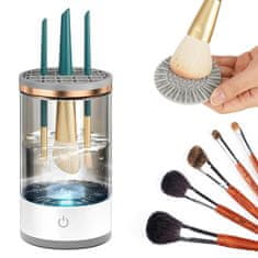 Netscroll Pomůcka pro čištění a skladování štětců na líčení, zařízení pro čištění make-up štětců snadno odstraňuje nečistoty a bakterie, ideální způsob údržby kosmetických štětců, CleanMakeup