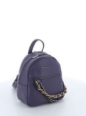 Marina Galanti backpack Zoe – malý fashion batůžek s ozdobným řetízkem v tmavě fialové