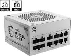MSI MAG A850GL PCIE5 WHITE - 850W