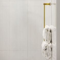 Kuchinox Koupelnový věšák na ručníky 61 cm jednoduchý ocelový zlatý