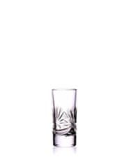 Bohemia Crystalite Bohemia Crystal Ručně broušené sklenice na pálenku Mašle 40ml (set po 6ks)