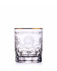 Bohemia Crystal Ručně broušené sklenice s rytinou na whisky a rum 320ml (set po 2ks)
