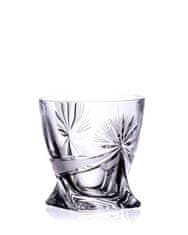 Bohemia Crystal Bohemia Crystal Ručně broušené sklenice na whisky a rum Mašle 340ml (set po 6ks)
