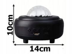 Verk 18287 LED projektor noční oblohy Bluetooth reproduktor bílý