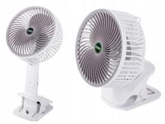 Verk 27027 Bezdrátový skládací ventilátor s klipem bílý