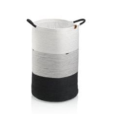 Kela Sáček na prádlo KL-24453 Hedda směs bavlna/polyester bílo-černá 57,0 cm40,0 cm