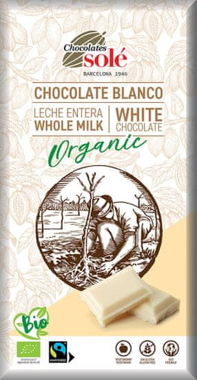 SOLÉ Bio bílá čokoláda 100 g