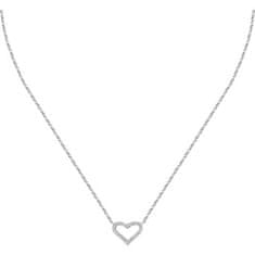 La Petite Story Romantický stříbrný náhrdelník se srdíčkem Silver LPS10AWV13