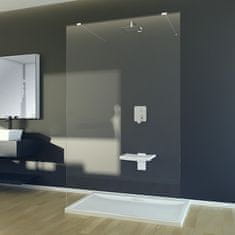 BPS-koupelny Sprchový kout Walk-In AVEO DUE 90 (100, 110, 120, 130, 140), výška 195 cm