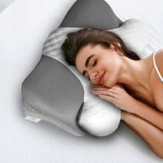 Medi Sleep Ortopedický polštář s vybráním na spaní a velkou profilovanou paměťovou pěnou na boku