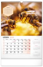 Grooters NOTIQUE Nástěnný Včelařský kalendář 2025, 33 x 46 cm