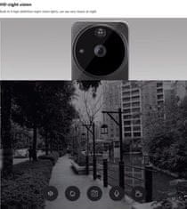 BOT Chytrý zvonek A3 WiFi s kamerou Full HD 1080 Tuya Smart/Smart life černý