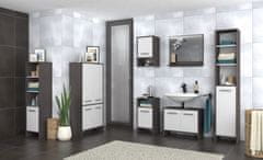 Nejlevnější nábytek Koupelnová skříňka SPLIT 01 dolní, beton dunkel/bílá