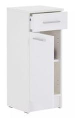 Nejlevnější nábytek Koupelnová skříň jednodveřová VR 01, bílá/beton