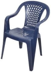 PSB Plastová zahradní židle Diamond navy blue