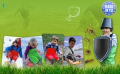 3Kamido Dětské brodící kalhoty zelená CAMO- nastavitelný pás, odolný postroj, spona FixLock Nexus, ochranný oblek, prsačky, kalhotoboty, rybářské kalhoty pro děti, pro teenagery 21 - 36 EU, 31/32