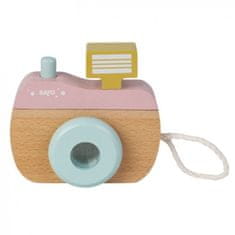 Saro Baby dřevěný fotoaparát Pink