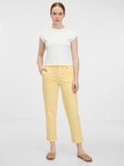 Orsay Žluté dámské kalhoty 44