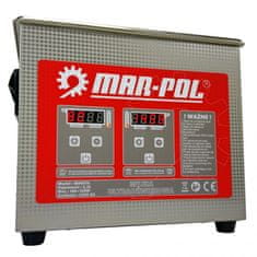 MAR-POL Ultrazvuková čistička 120W, 3,2l M90074