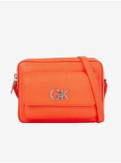 Calvin Klein Oranžová dámská crossbody kabelka Calvin Klein Re-Lock Camera Bag UNI