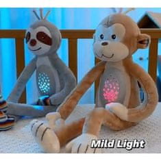WOOPIE WOOPIE BABY Interaktivní plyšová hračka projektor 2v1 opice na spaní