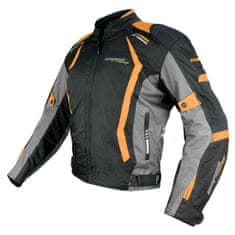 Cappa Racing Bunda moto AREZZO textilní černá/oranžová 2XL