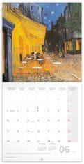 Presco Publishing Poznámkový kalendář Vincent van Gogh 2024, 30 × 30 cm