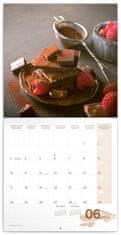 Presco Publishing Poznámkový kalendář Čokoláda 2024, voňavý, 30 × 30 cm