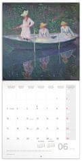 Presco Publishing Poznámkový kalendář Claude Monet 2024, 30 × 30 cm