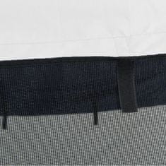 Vidaxl Bimini stříška se 3 oblouky a bočnicemi 183x(185–198)x137 cm