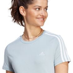 Adidas Tričko na trenínk modré XS Essentials Slim 3-stripes