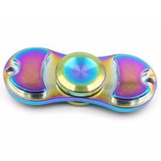 Ikonka Fidget Spinner - kovový duhový rainbow - TOP vrtule