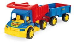 Wader Auto Gigant Truck sklápěč + dětská vlečka plast 55cm v krabici