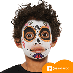 Snazaroo Sada 8 barev na obličej a tělo s šablonami Halloween