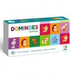 DoDo Domino zvířata/zvířátka 28 dílků společenská hra v krabičce 23x12x4cm