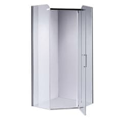 BPS-koupelny Pětiúhelníkový sprchový kout HYD-PK91 80x80 chrom/transparent