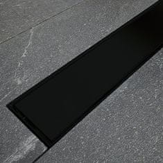 BPS-koupelny Odtokový žlab VIRGO NERO DUO 90 2-in-1 (barva:černá)