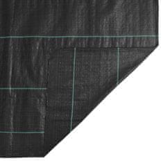 Vidaxl Mulčovací textilie černá 2 x 50 m PP